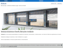 Tablet Screenshot of carpinteriaaluminiotenerife.com